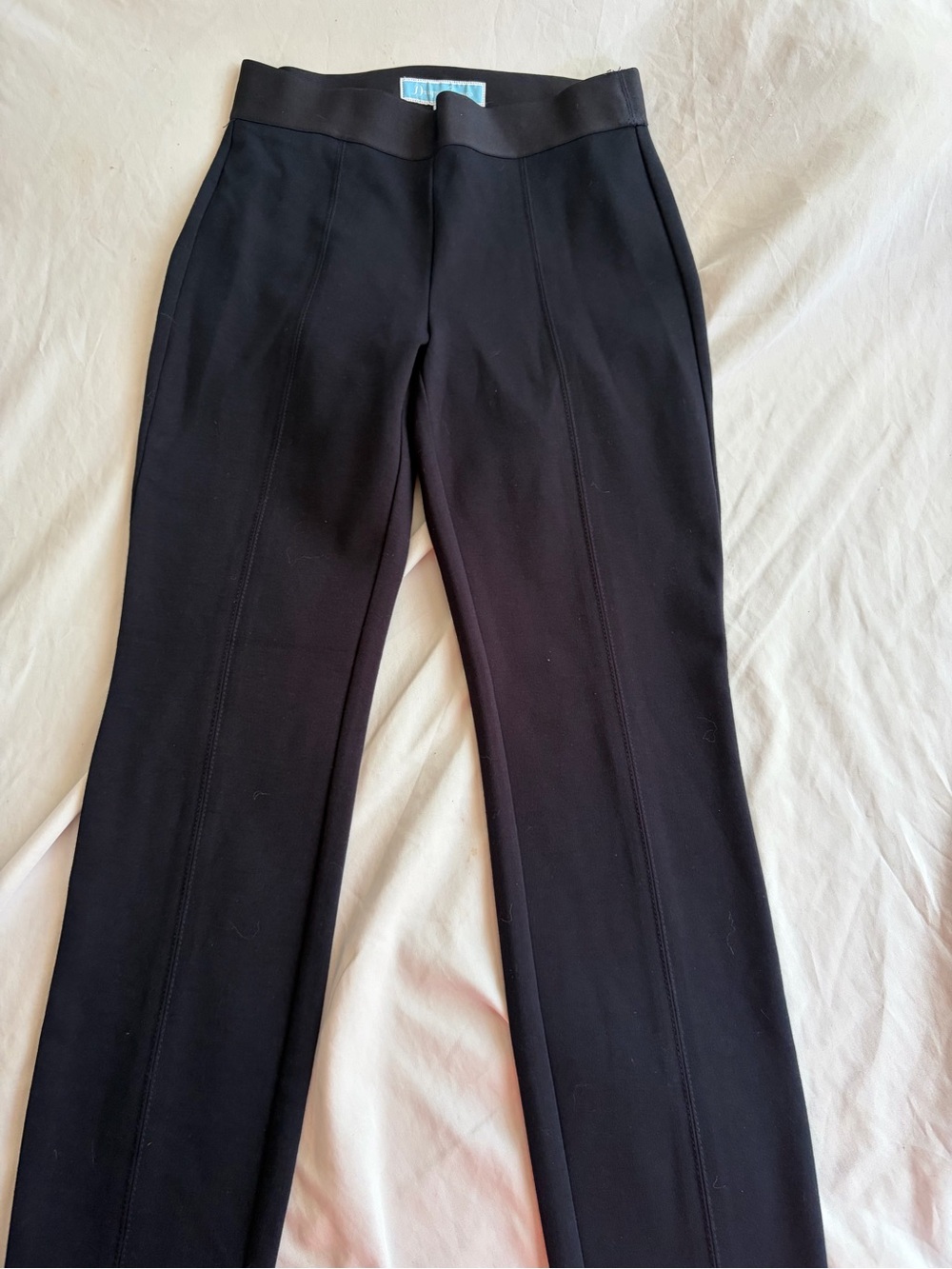 Draper James Black Wide-Leg Ponte Pants